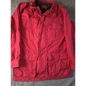 Vtg Eddie Bauer Wool Lined Mountain Parka Mens XL Red Blanket Field Chore Coat